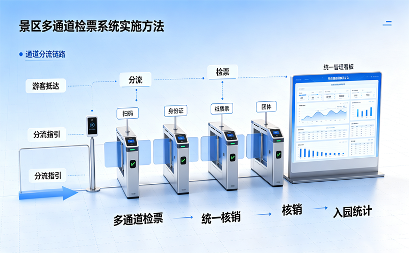 景区多通道检票系统怎么部署？从入口规划到统一核销的实施方法