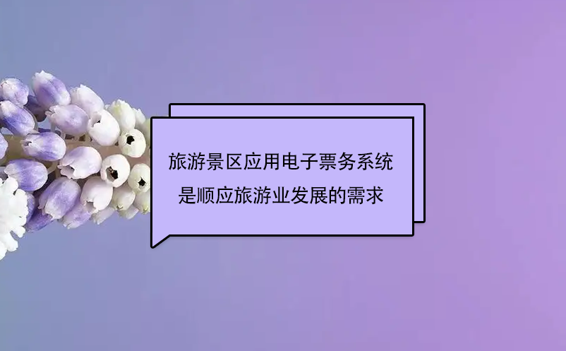 新型的景区票务管理系统：电子票务系统