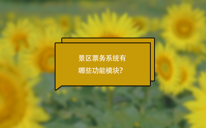 智慧票务系统的功能有哪些(景区电子门票的功能)