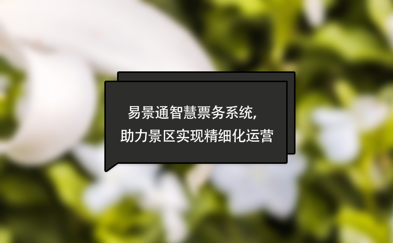 易景通智慧票务系统，助力景区实现精细化运营