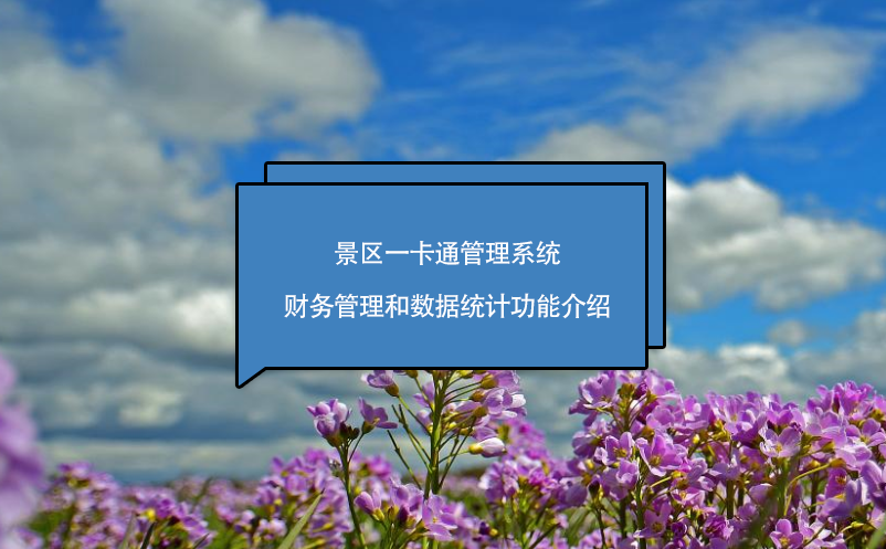 景区一卡通管理系统----财务管理和数据统计功能