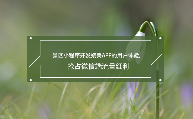 景区小程序开发媲美APP的用户体验，抢占微信端流量红利 