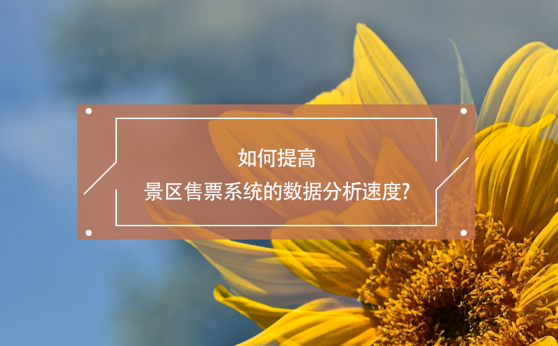 如何提高景区售票系统的数据分析速度?