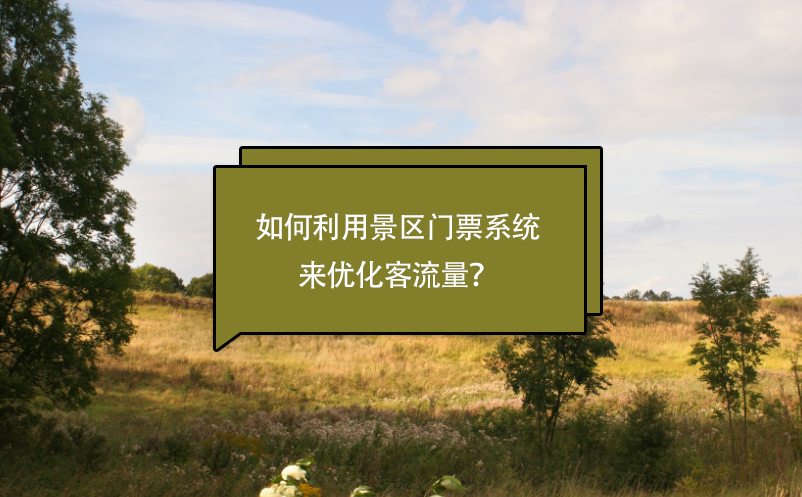 景区如何利用景区门票系统来优化客流量？