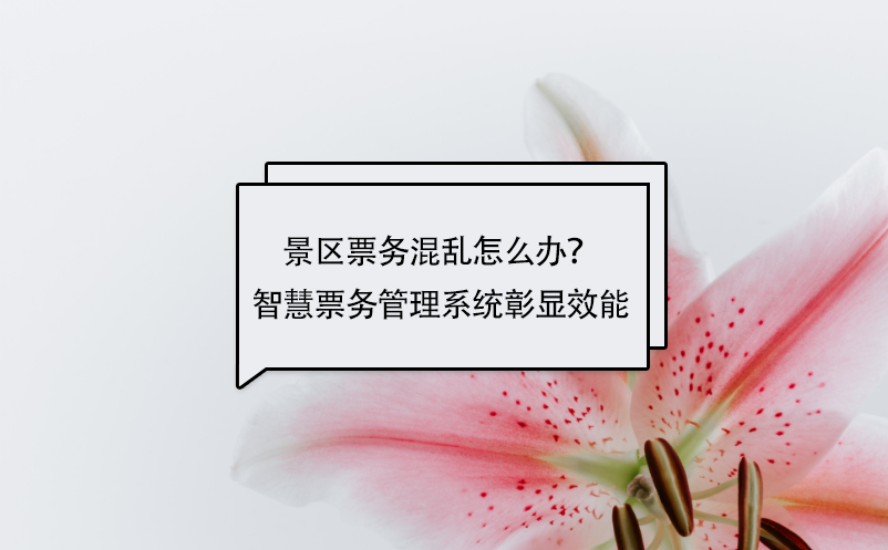 景区票务混乱怎么办？电子票务系统可解决这个问题