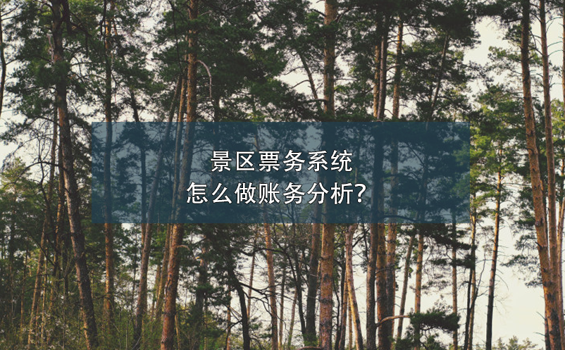 景区票务系统怎么做账务分析？