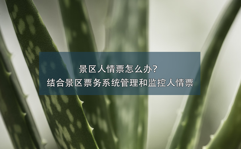 景区人情票怎么办？结合景区票务系统管理和监控人情票