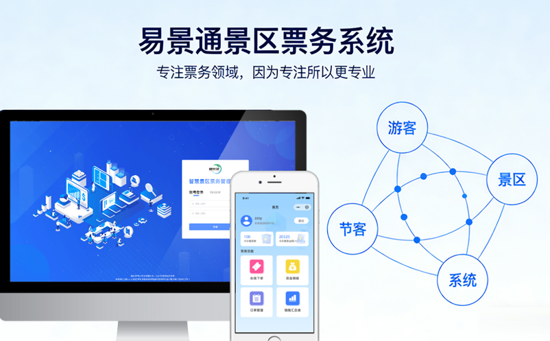 景区票务系统哪个品牌靠谱?易景通口碑见证，以客户营收为中心