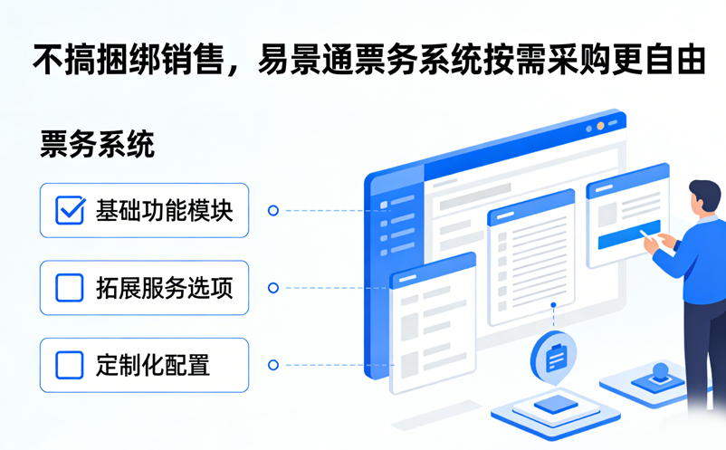 不搞捆绑销售，易景通票务系统按需采购更自由 