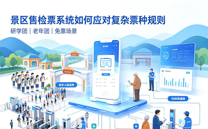 研学团\老年团\免票……景区售检票系统如何应对复杂票种规则？ 