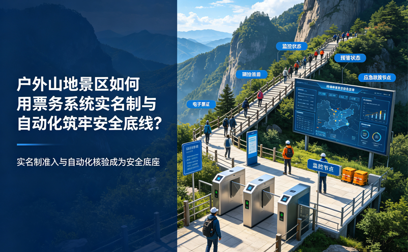 户外山地景区如何用票务系统实名制与自动化筑牢安全底线？ 
