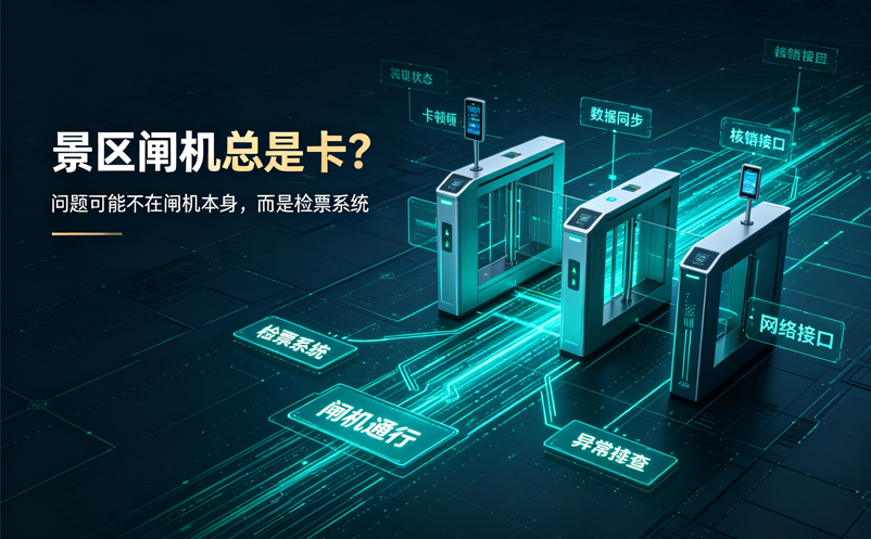 景区闸机总是卡？问题可能不在闸机本身，而是检票系统 